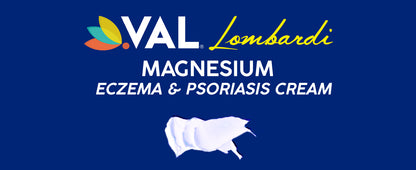 VAL Lombardi Magnesium Chloride Formula - Eczema, Psoriasis, Anti Itch Cream, Moisturizer - 4oz