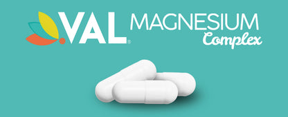 VAL Triple Magnesium Complex Supplement Drink Powder Mix - Stress, Sleep, Migraine, Energy - 60 Servings - Natural Lemon Flavor