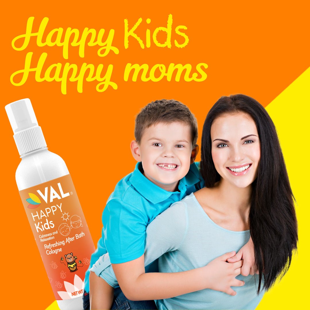 VAL Happy Kids Calmness and Relaxation, Refreshing after bath Cologne, 4 oz - Val Supplements