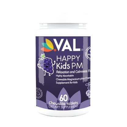 VAL Happy Kids Melatonin plus Magnesium Bedtime Routine Supplement - 60 Chew Tabs - Val Supplements